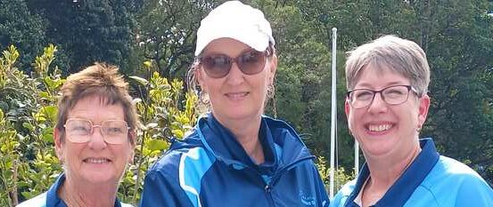 Winners Womens Triples 2023 Audrey Stevenson, Rochelle Stevenson & Michael Macdonald