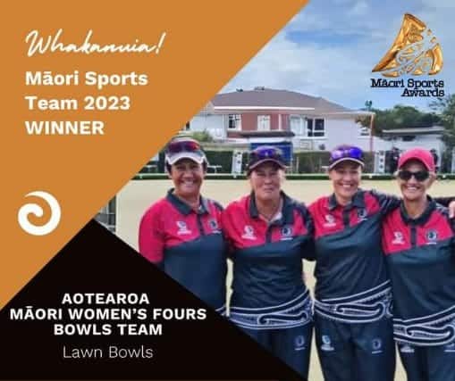 Maori-Fours-2023 Winners Mina Paul, Gaylene Kanawa, Lisa White and Karen Hema